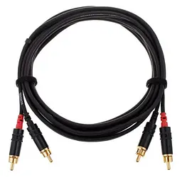 Коммутационный кабель 2xRCA—2xRCA 6м Cordial CFU 6 CC - мініатюра 2
