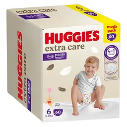 Підгузки Huggies Extra Care Розмір 6 (15-25кг) Pants Box 60 шт (5029053582429) - мініатюра 2