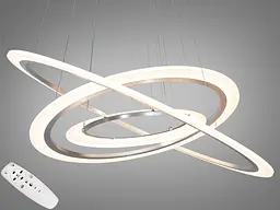 Підвісна LED-люстра з пультом 115 Вт Diasha 2366-800+600+400NEW HR