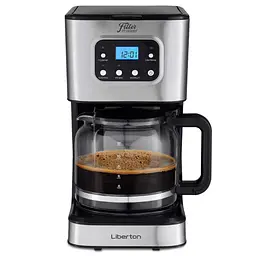 Кавоварка Liberton LCM-2202, Inox/Black, 950W, крапельна