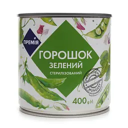 Горошок Премія зелений консервований 400 г (692793)