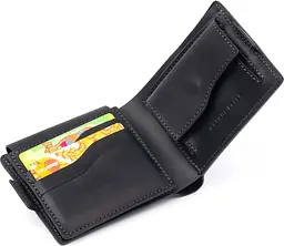 Шкіряне чоловіче портмоне GRANDE PELLE 11х9х2 см acs0027534 - мініатюра 4