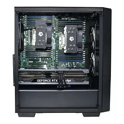 Двопроцесорна робоча станція Power Up #350 Xeon E5 2699 v4 x2/64 GB/SSD 1TB/GeForce RTX 4070 12 Gb - мініатюра 3