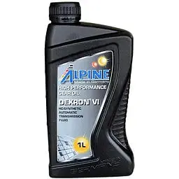 Олива трансмісійно-гідравлічна синтетична Alpine ATF Dexron VI (сумісна D III G/H; D II D/E) 1 л