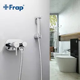 Змішувач для гігієнічного душу Frap 1/10, Хром F7508 - мініатюра 2
