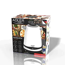 Електрочайник Adler AD 1295w сталевий 1,7 л із РК-дисплеєм і контролем температури - мініатюра 6