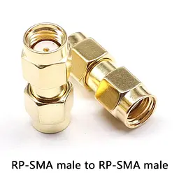 SMA перехідник коннектор з RP-SMA male на RP-SMA male без штирків з 2-х сторін (100935) - мініатюра 3