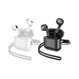 Навушники бездротові Hoco EW53 Lucky true wireless BT headset чорні - мініатюра 3