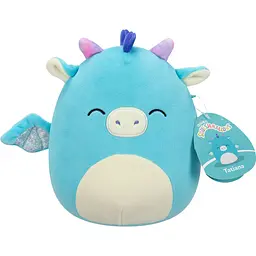 М'яка іграшка Squishmallows Дракон Тетяна 19 см блакитна (SQCR06614) - мініатюра 7
