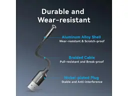 Звукова карта Vention 2 в 1 USB - AUX jack TRRS Ear DSP 0.25 м (CVEBC) - мініатюра 8
