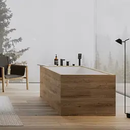 Змішувач для ванни Omnires Parma black mat (PM7432BL) - мініатюра 2