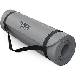 Коврик для йоги Trex Sport TX-018NGM NBR 1см 180х60 сірий