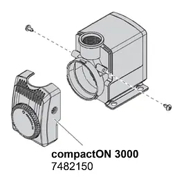 Кришка насоса для EHEIM compactON 3000 з регулятором (7482150) - мініатюра 3