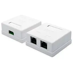 Комп'ютерна розетка Atcom RJ45 x2 UTP cat.6 (60252)