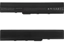 Акумулятор Asus A32-K52/11.1V A40, A42, A52, A62, B53, F85, F86, K42, K52, K62, N82, P42, P52, P62, P82, X42, X52, X67 10.8V 5600 mAh Black