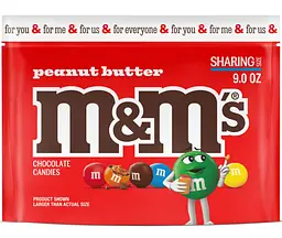 Драже M&M's Peanut Butter Milk Chocolate Candy 255.2г