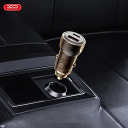 Автомобільне зарядне пристрій XO CC60 Smart прозрачний Car Charger A30W+C30W/Simultaneous 60W - мініатюра 5