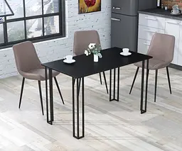 Обідній стіл Сквер 120-65 Прямі кути Loft Design (Венге Луізіана)