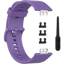 Ремінець DK для Huawei Watch Fit / Fit SE Silicone Sport Full Light Classic (viola) - мініатюра 2