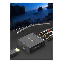 Конвертор HDMI to RCA Metal Type black Vention (AEEB0) - мініатюра 10