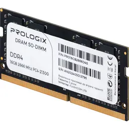 Модуль пам'яті для ноутбука SoDIMM DDR4 16GB 2666 MHz Prologix (PRO16GB2666D4S) - мініатюра 3