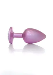 Анальна пробка - Jewellery Pearl Pink Plug Clear L - мініатюра 2