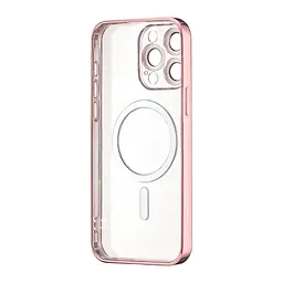 Чохол Ductil Metallic Edge with MagSafe (Protected Camera & Lens) iPhone 15 Pro Max Pink - мініатюра 3