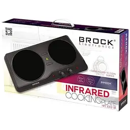 Плита двокомфоркова інфрачервона Brock HPI 3002 BK електрична кухонна настільна - мініатюра 2