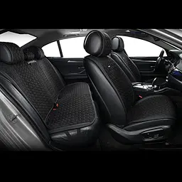 Накидки для передніх сидінь Алькантара Beltex Monte Carlo Чорні 2 шт - мініатюра 3