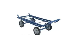 Чотирьохколісний візок вантажний, підшипник, складна ручка ЧТ-160-К - мініатюра 4