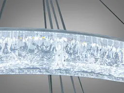 Підвісна LED люстра до 30 м2 Diasha 1712/800+600+400ABK, три кільця, чорна, 125 W - мініатюра 5