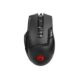Мишка Marvo M355 7colors-LED USB Black (M355) - мініатюра 1
