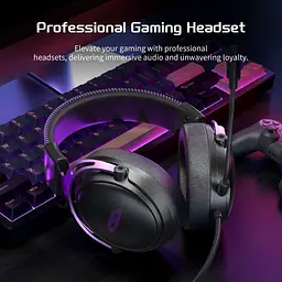 Ігрова гарнітура MageGee Wing (6971969724549) Black/Purple (G-000003960) - мініатюра 5