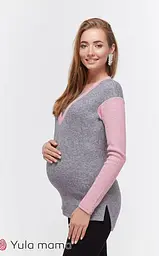Теплий джемпер для вагітних і годуючих мам з секретом годування Siena розмір S Юла Мама Рожевий - мініатюра 3