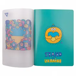 Зошит для записів Yes Stand with Ukraine А5 70 аркушів у клітинку (681859) - мініатюра 2