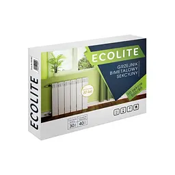 Радіатор біметалічний Ecolite 500/80 1.16 кг (EL50080B) - мініатюра 3