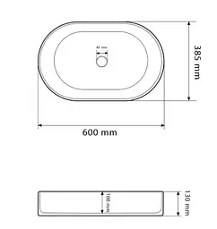 Умивальник VBI Verona накладний 60x38.5 см nature marmo glossy VBI-011331 - мініатюра 3