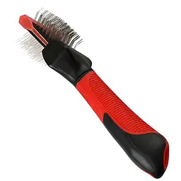 Flamingo Soft Slicker Brush 2in1 фламинго пуходерка сликер для собак малих і середніх порід 2в1 м'яка s/m