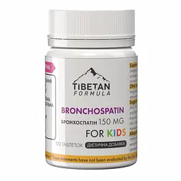 Капсули Tibetan Formula Бронхоспатин дитячий 120 капсул