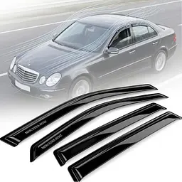 Дефлектори вікон ветровики Mercedes-Benz E-Class (W211) 2002-2009 Скотч 3M Voron Glass