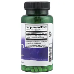 Селен Swanson Selenium L-Selenomethionine 100 mcg 300 капсул - мініатюра 2