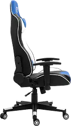 Геймерське крісло GT Racer чорне з синім та білим (X-5813 Black/Blue/White) - мініатюра 3