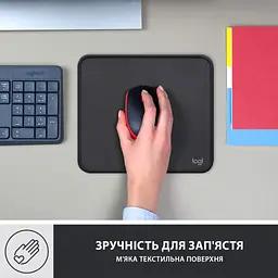 Килимок для мишки Logitech Mouse Pad Studio Series Graphite (956-000049) - мініатюра 6