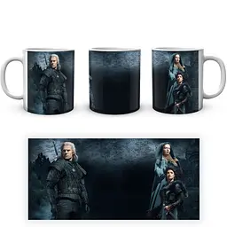 Кухоль GeekLand The Witcher Відьмак Геральт Цирі Єніфер TW 002.007 330 мл білий - мініатюра 4