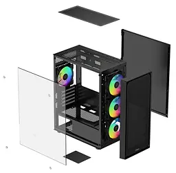 Корпус Ocypus Gamma C50 ARGB Black (GAMMA-C50-BKG400XX-GL) - мініатюра 10