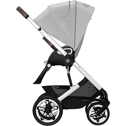 Коляска Cybex Talos S Lux SLV Lava Grey з бампером сіра (522002589) - мініатюра 3