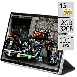 Планшет-телефон Hoozo LTE Tab232 Grey 2/32 DUAL SIM 10.1" IPS c Чохлом - мініатюра 2