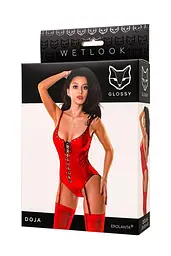 Боді Glossy Wetlook Doja L (червоний) - мініатюра 14