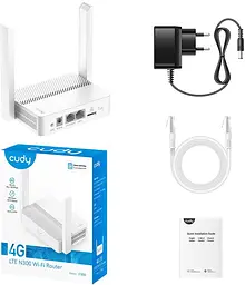 Мобільний роутер + модем маршрутизатор Cudy Lt300 N300 Wi-Fi 4G LTE Cat4 Router - мініатюра 4
