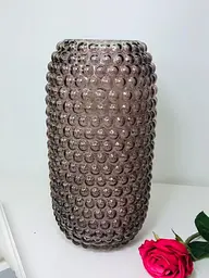 Ваза 16x16x30 "Гаяне" (скло у напиленні)